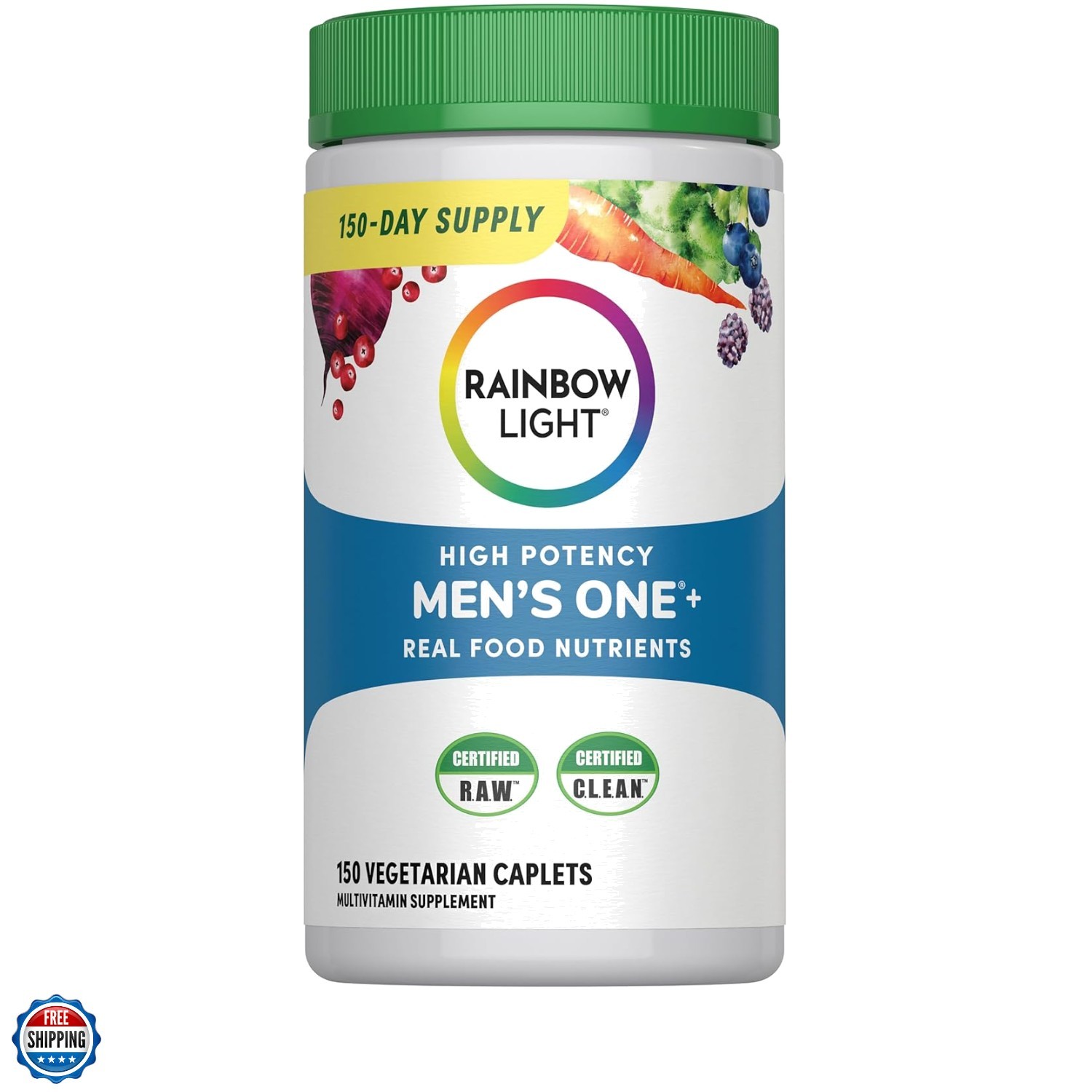 Mens One High Potency Daily Multivitamin, Vegetarian, 150 ct., Package May Vary