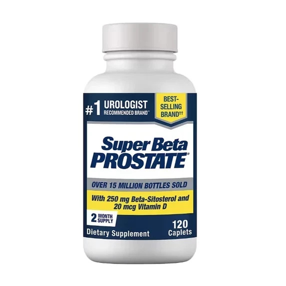 Men’s Health SUPER BETA PROSTATE Support Supplement for 250 mg – Caplets 120 ct