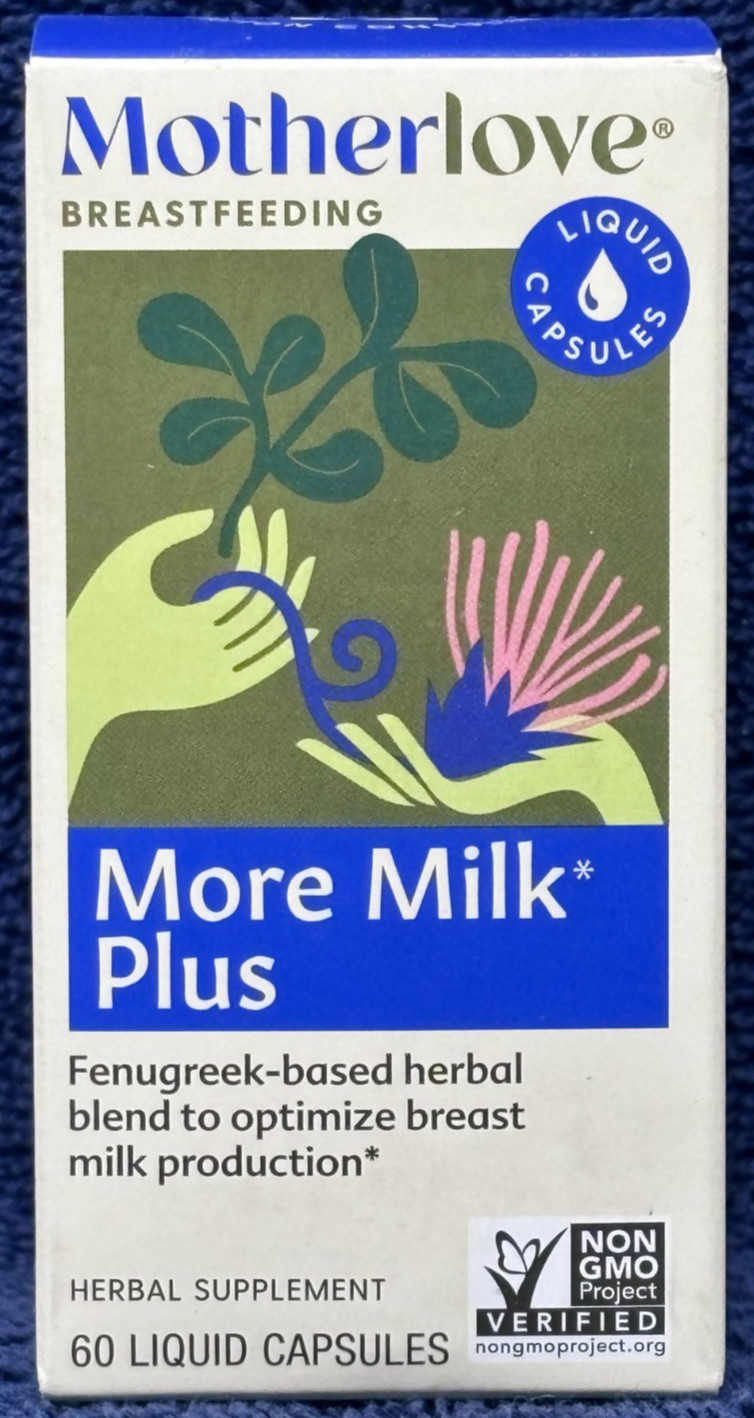 Motherlove Breastfeeding More Milk Plus Breast Aid ~ 60 Capsules Exp 7/26