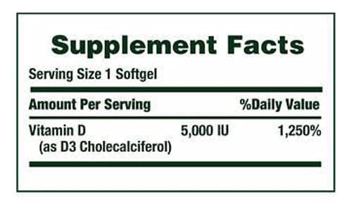 Nature’s Bounty Immune Health Vitamin D3 400 Count (Pack of 1), Multi-colored