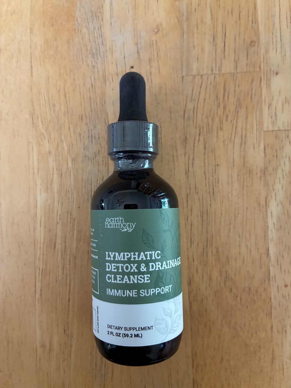 Earth Harmony Lymphatic Drainage Drops, Lymph Detox Cleanse Supplement, 2oz