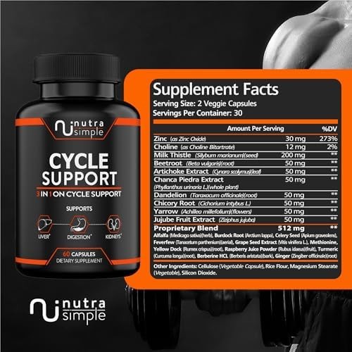 Cycle Support Supplement for Men & Women – Natural Liver Cleanse Detox & Repa…