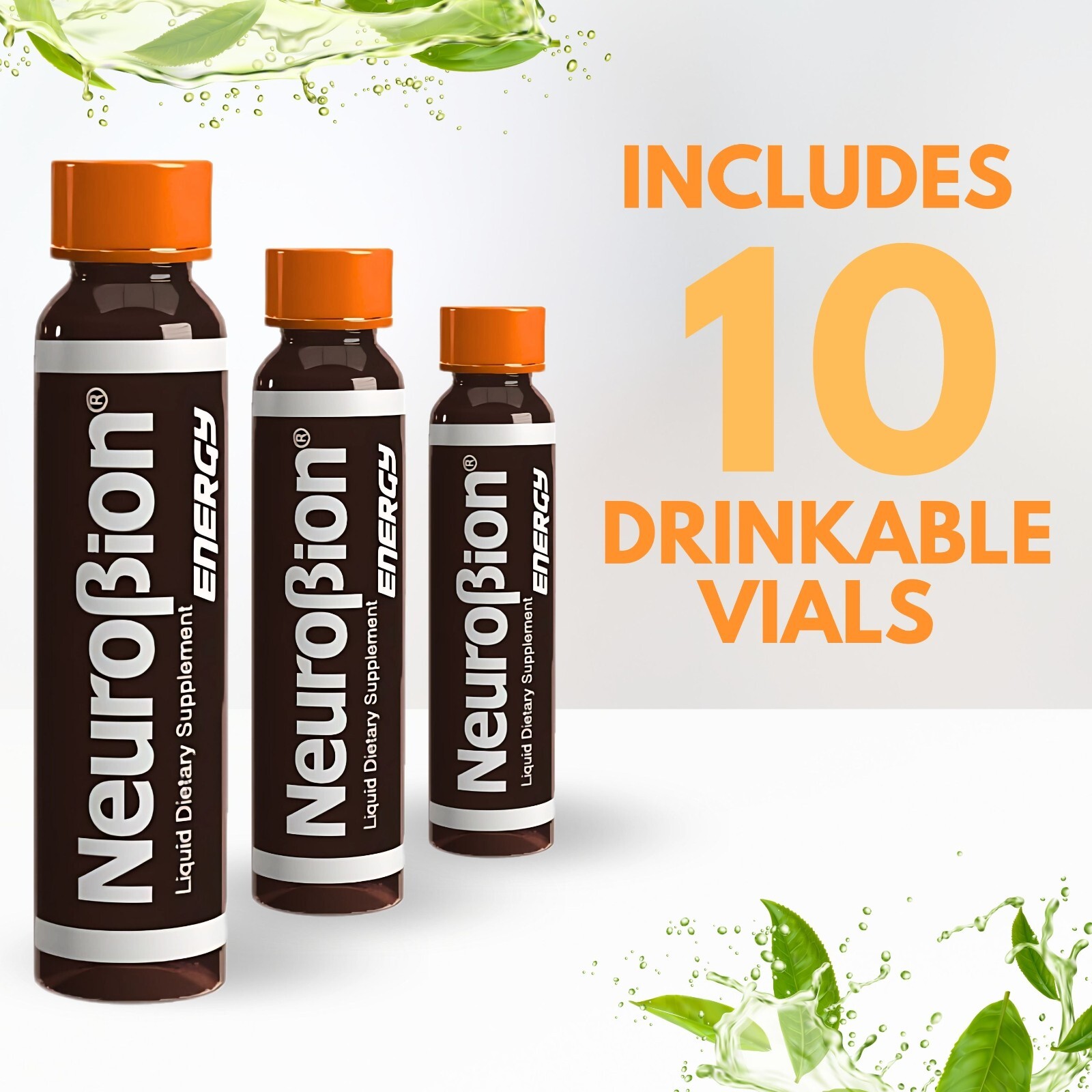 Neurobion Energy Liquid Dietary Supplement Multivitamins + Enegy Blend 10 vials
