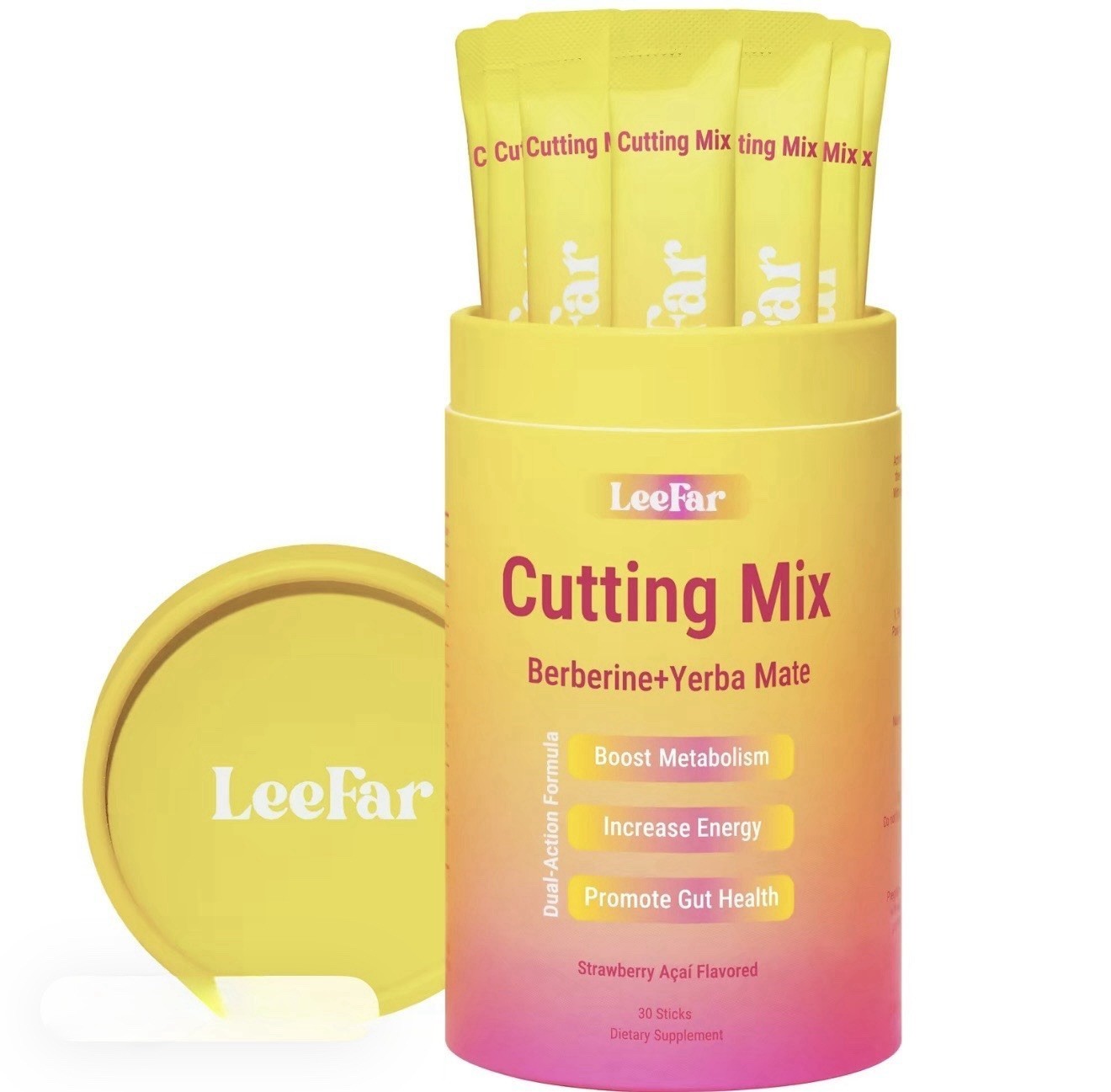 Leefar Cutting Drink Mix – Berberine，Chromium，5，Yerba Mate & Magnesium，HTP