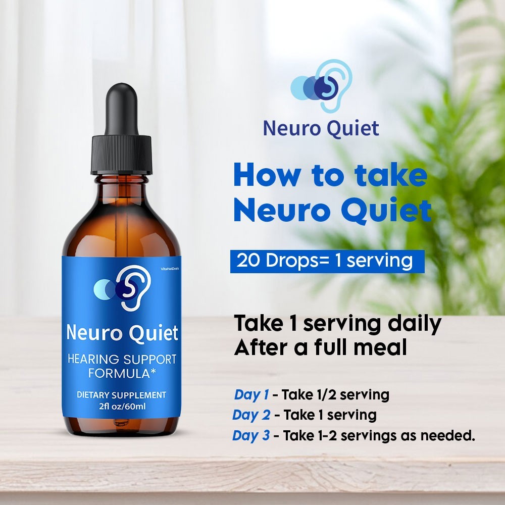 NeuroQuiet Liquid Supplement, Hearing and Ear Health, Neuro Quiet (3 Pack)