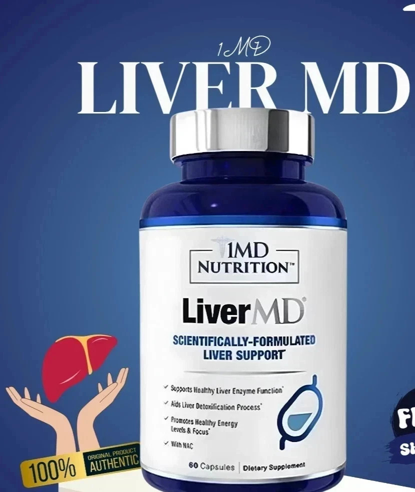 1MD Nutrition LiverMD – Liver Support Supplement | Siliphos Milk Thistle Extract