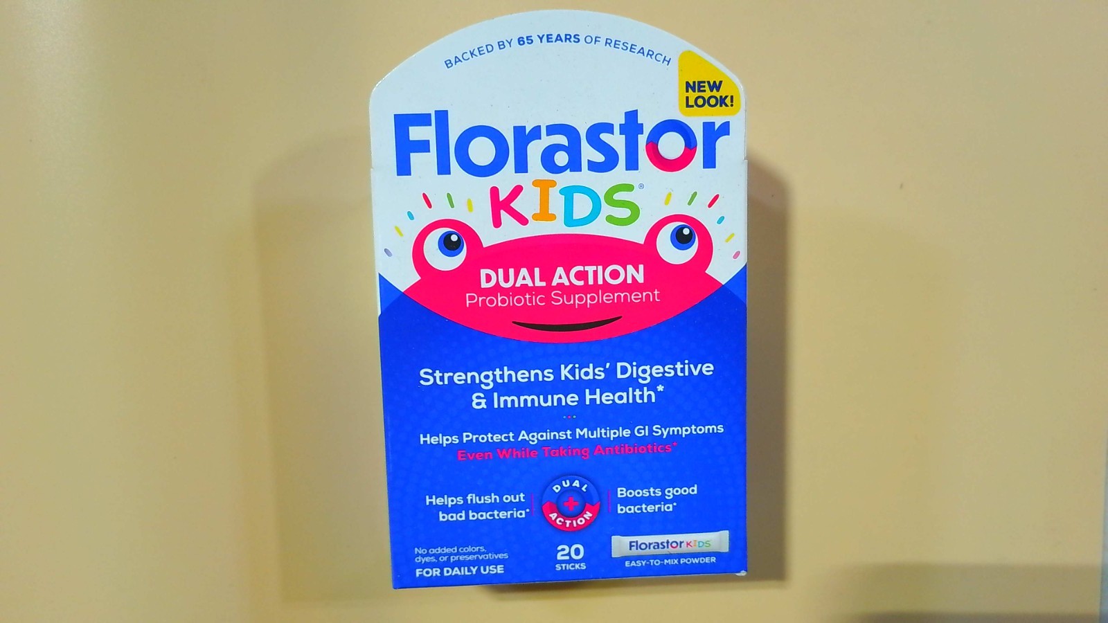 Florastor Kids Dual Action Probiotic Supplement – 20-Pack – Brand New 06/28
