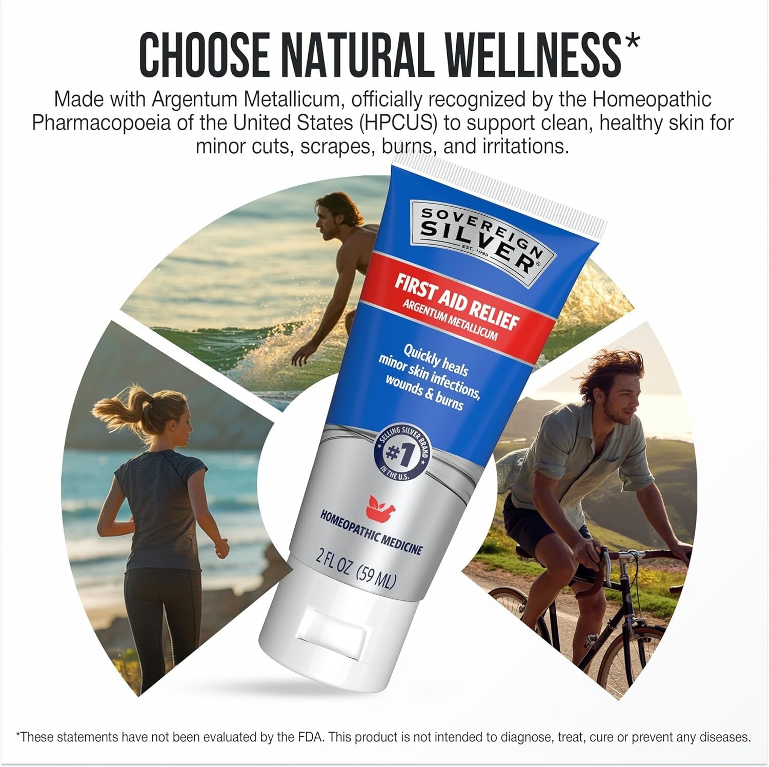 Fast-Acting 2 Fl Oz Argentum Metallicum Gel – Soothes Minor Skin Irritations