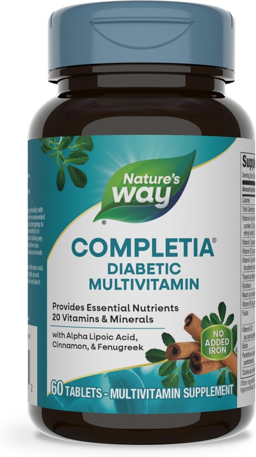 Nature’s Way, Completia, Diabetic Multi-Vitamin, 3 PACK, 60 Tablets each x 3