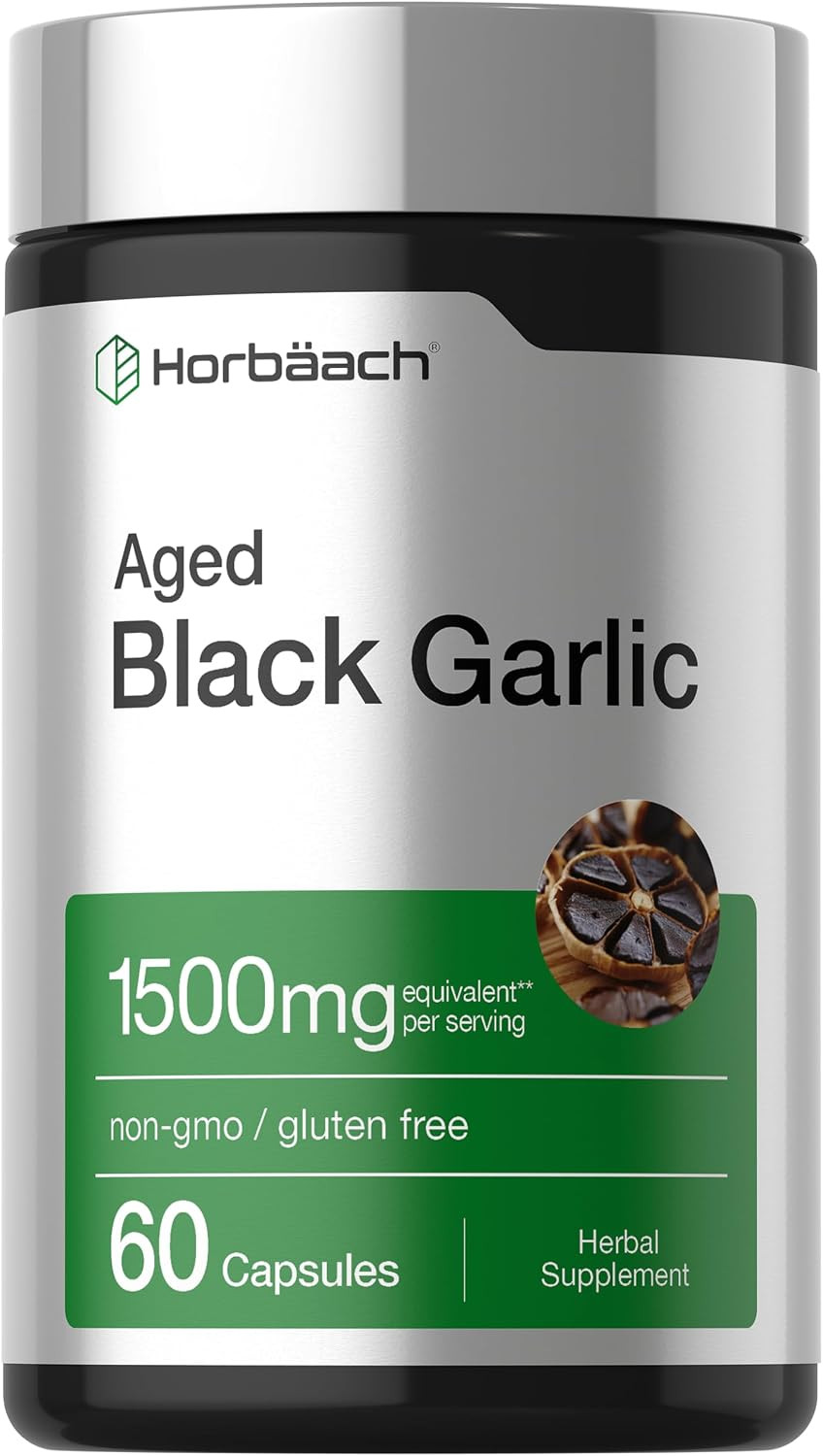 Aged Garlic Extract Capsules 1500Mg | 60 Count | Fermented Supplement