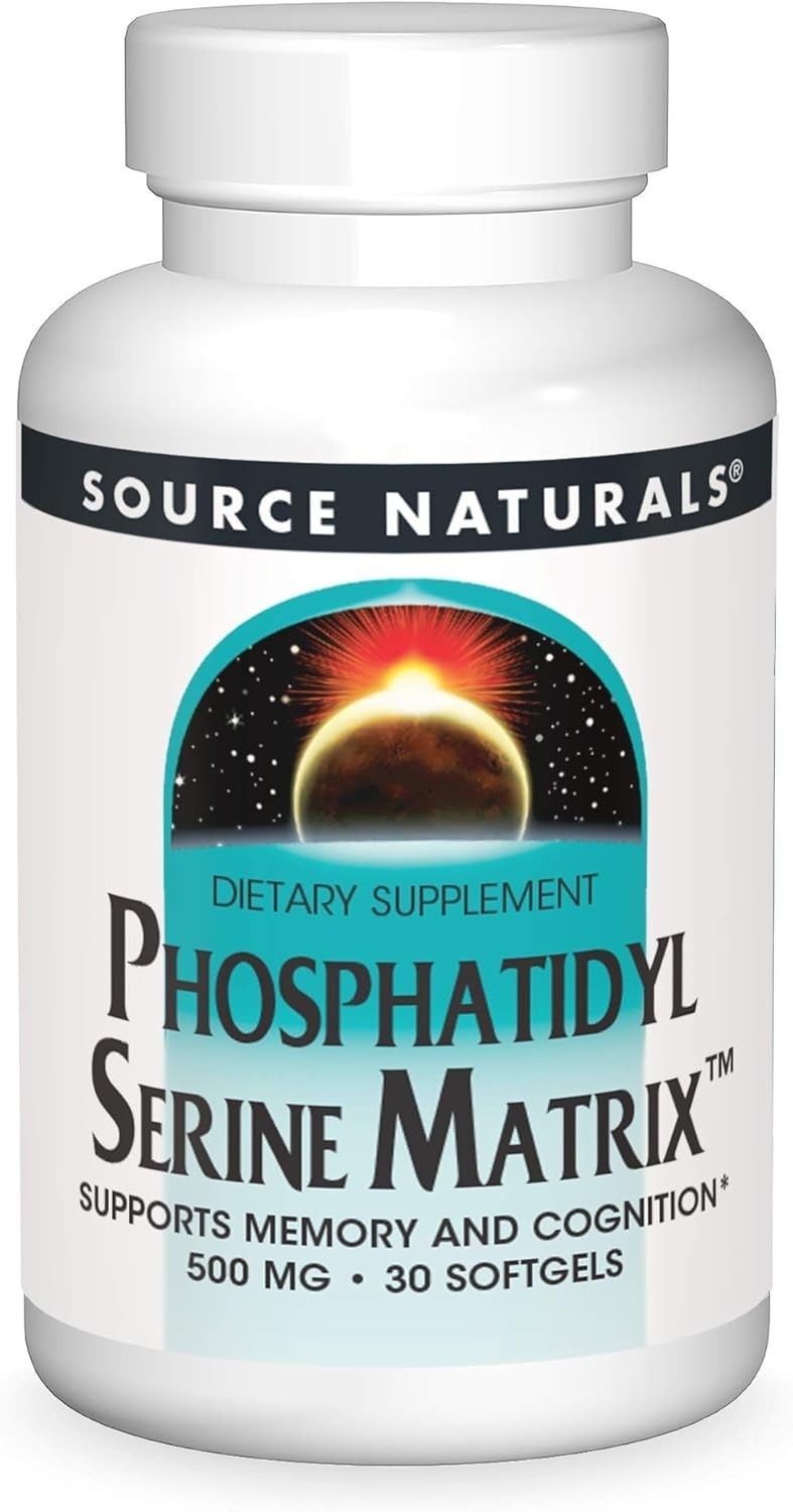30 Gluten-Free Softgels of 500 mg Phosphatidyl Serine for Optimal Brain Health