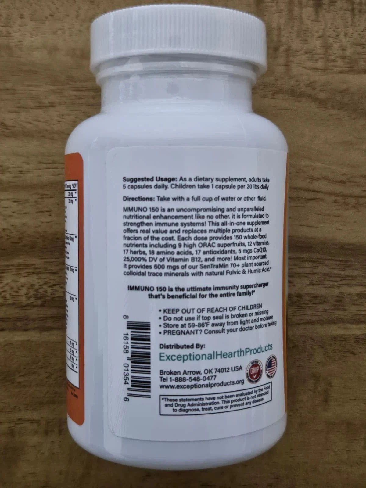 5 Pack Immuno 150 Ultimate Multivitamin Immune Booster 150 Capsules