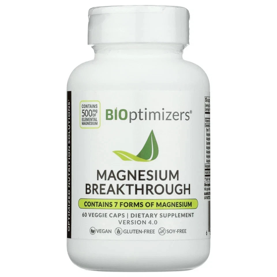 2 Pack- Bioptimizers Magnesium Breakthrough all 7 essential forms, 60 capsules
