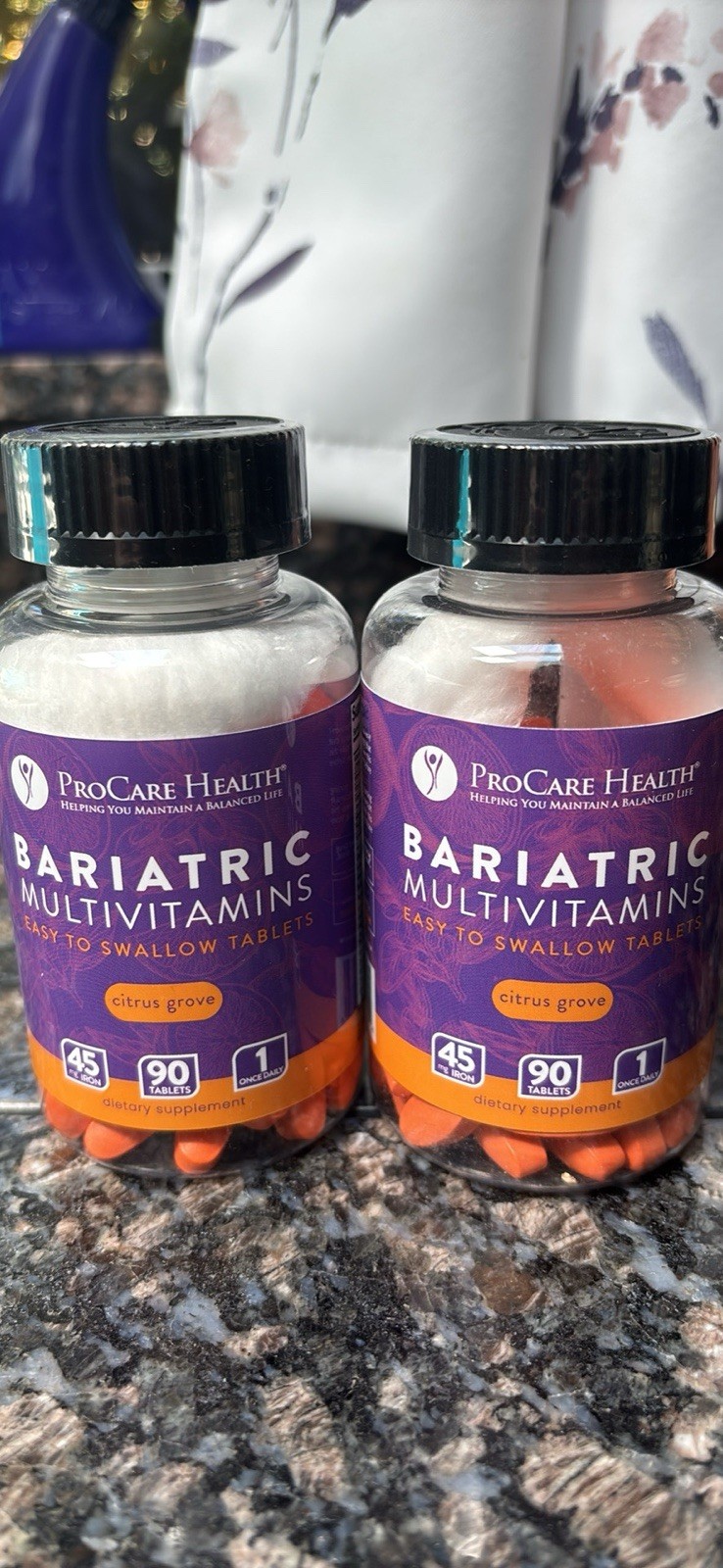 ProCare Health Bariatric Multivitamins Tablets with 45mg Iron – Citrus Grove