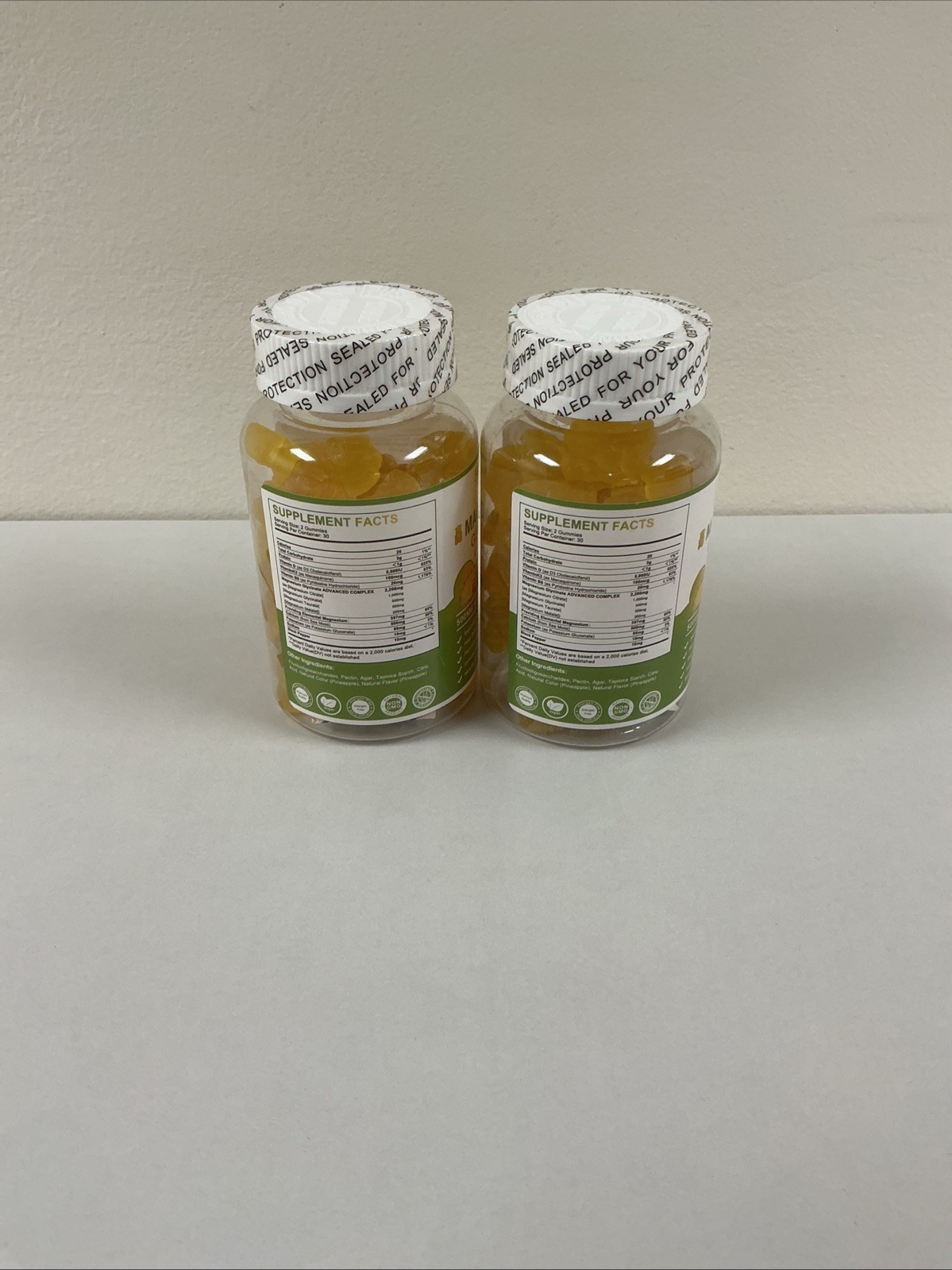 GREENPEOPLE Magnesium Glycinate Gummies 60 Count (Pack of 2) Exp 2/27 B61-44