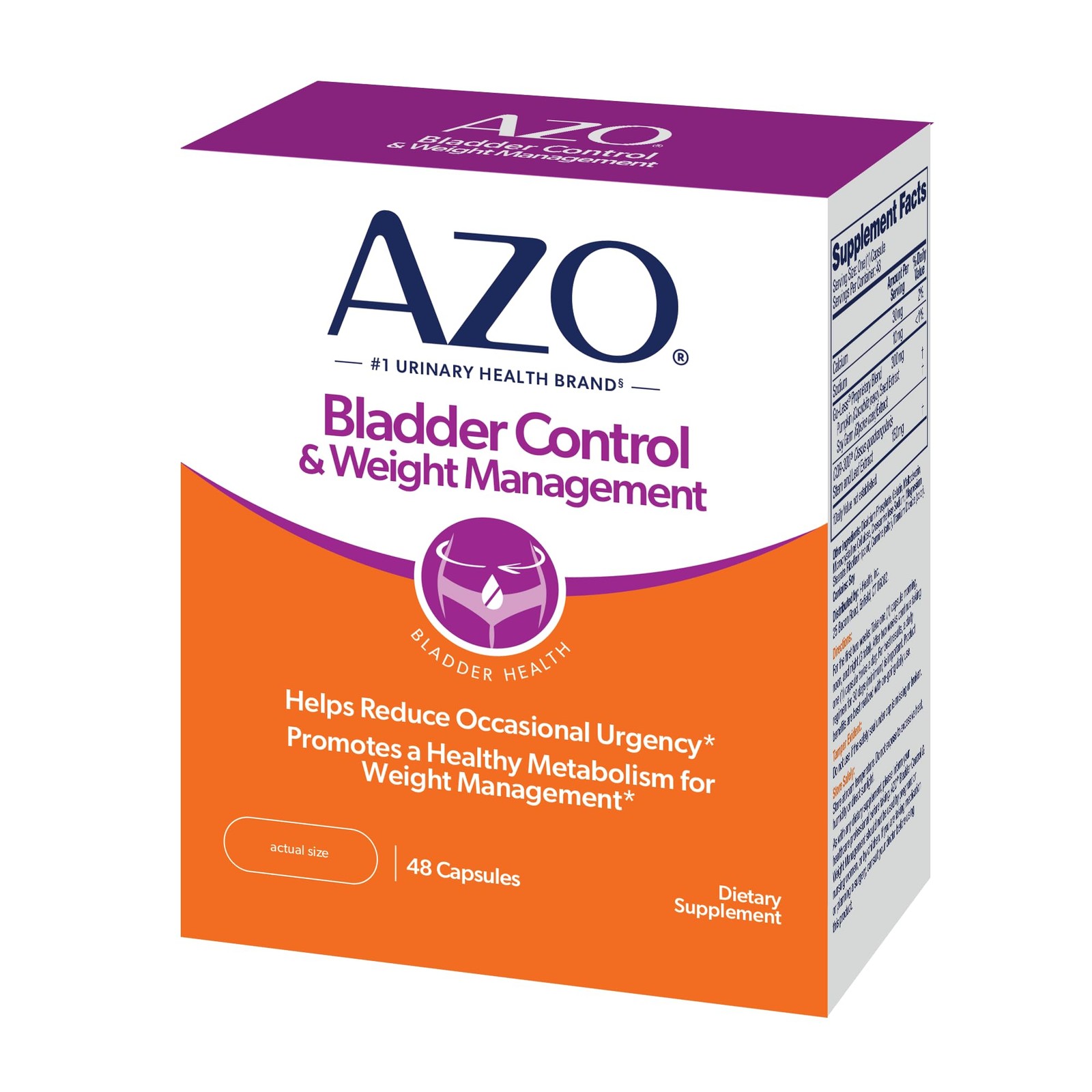AZO Bladder Control with Go-Less® & Weight 1 Count (Pack of 48), No Color
