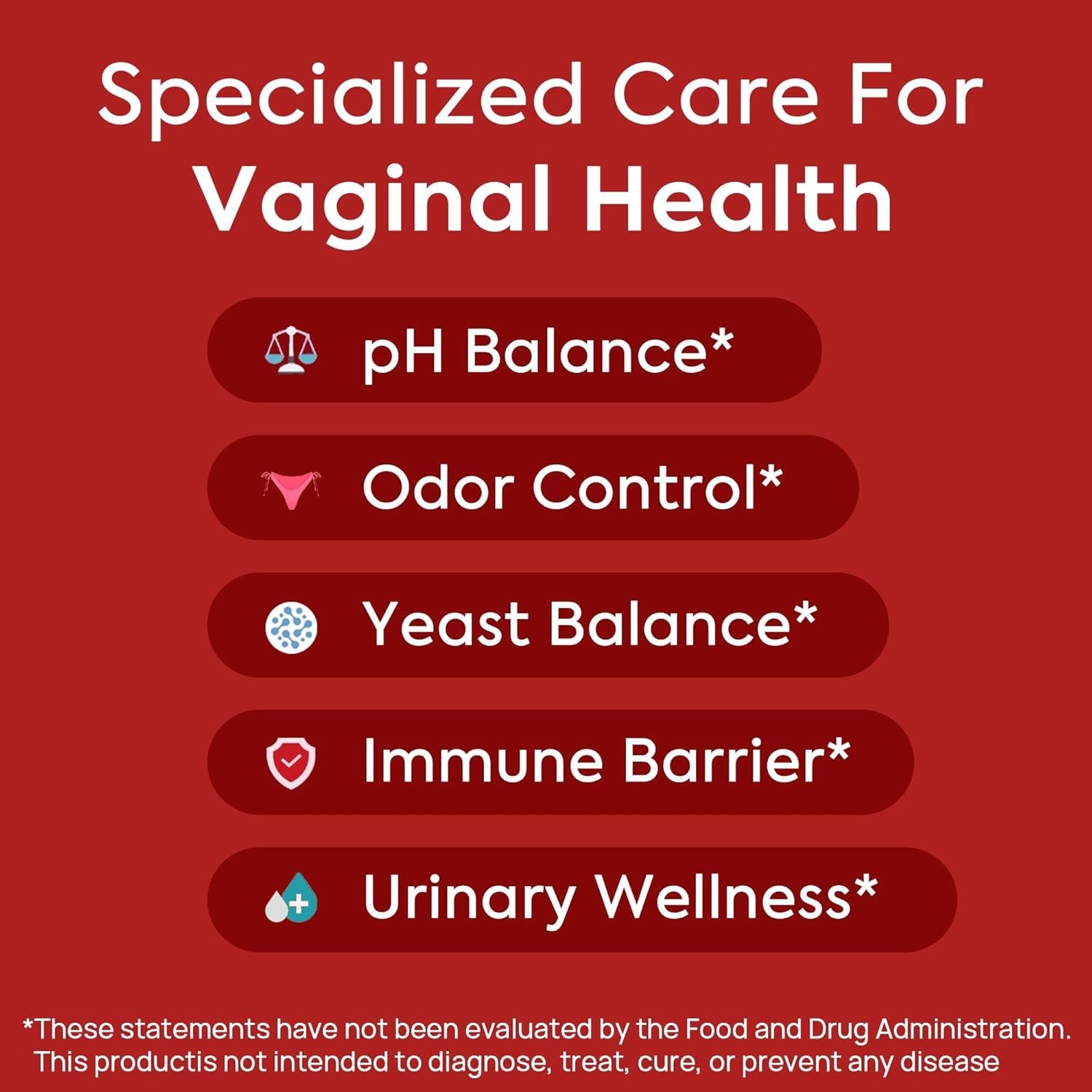 HerAure Vaginal Probiotics for Women – pH Balance, Healthy Vaginal Odor, 60CT