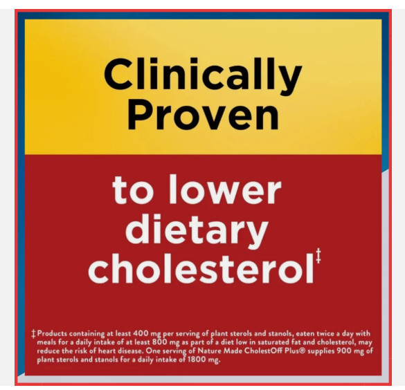 Nature Made CholestOff PLUS 900mg 210 Softgels Lower Cholesterol Expiry 2027
