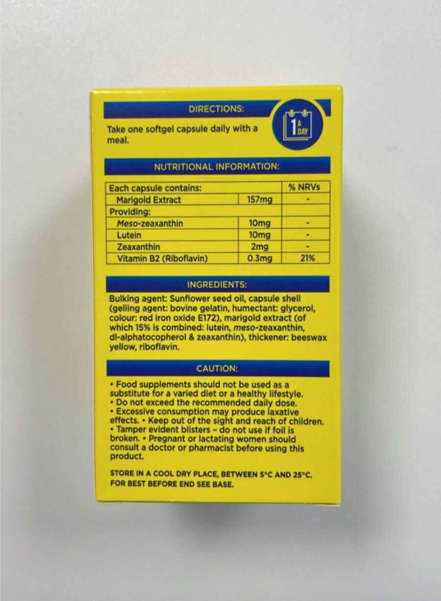 Macushield Original+ Eye Supplement Capsules 90ct – 2 PACK