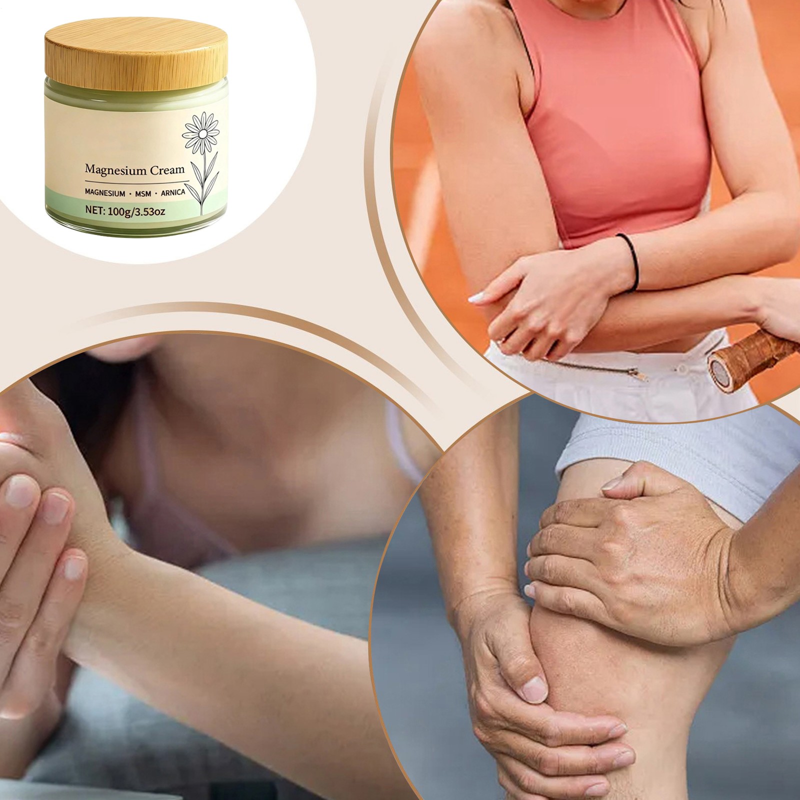 Joint Relief Cream 100g, Soothing Muscle & Bone Balm, Quick-Absorbing Formula US