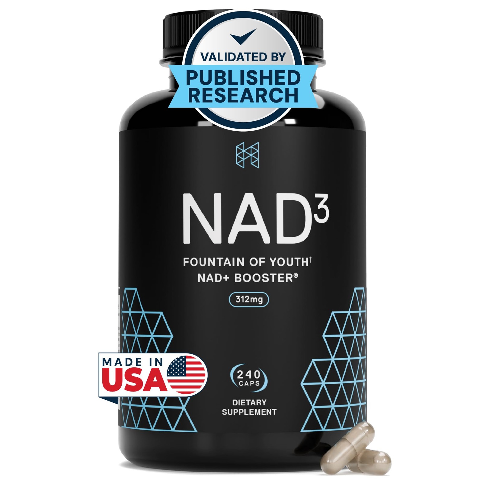 HPN NAD3 Clinical NAD+ Booster, Cellular Health Natural Energy – NAD
