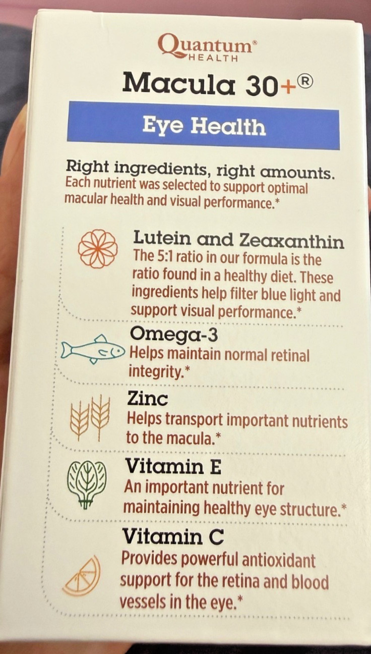Quantum Health Macula 30 Plus Eye Health 60 Softgels 10/28