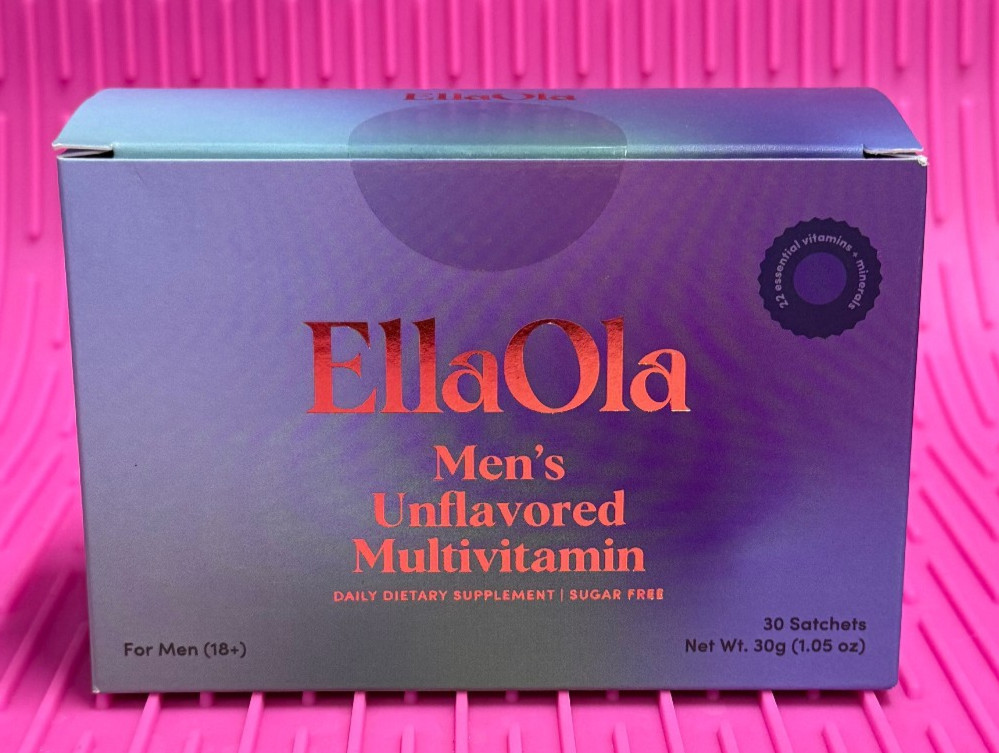 EllaOla Mens Unflavored Multivitamin 30 Sachets Exp 10/27 New Sealed