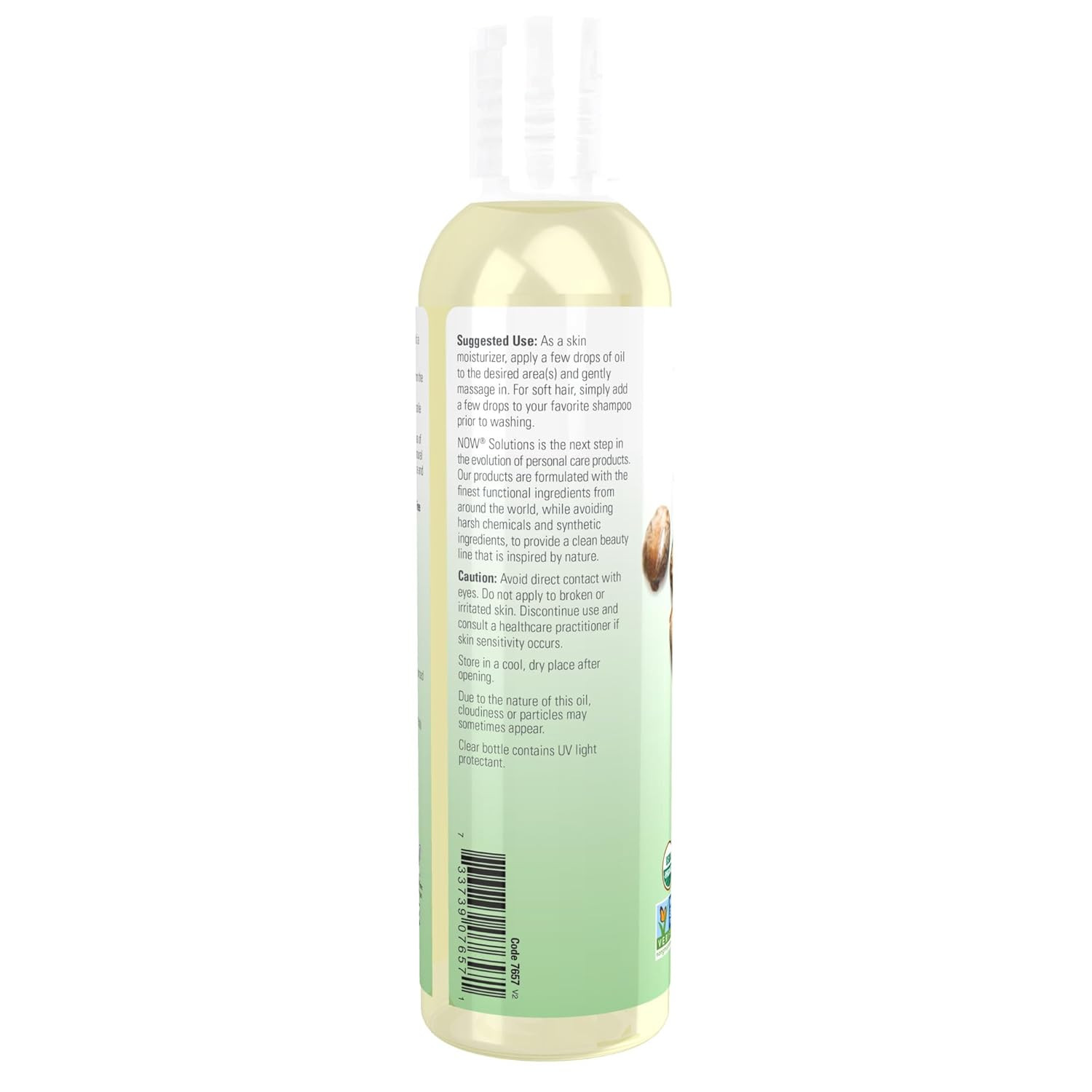 NOW Foods Solutions, Organic Castor Oil, 100% Pure Versatile Skin Care, Multi-Pu