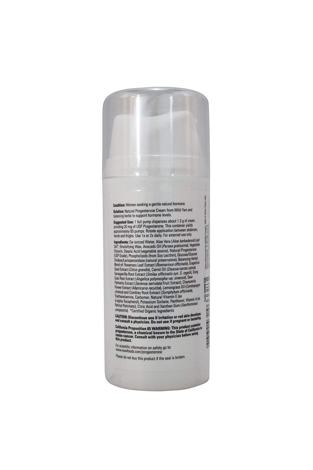NOW Progesterone Skin Cream – 3oz