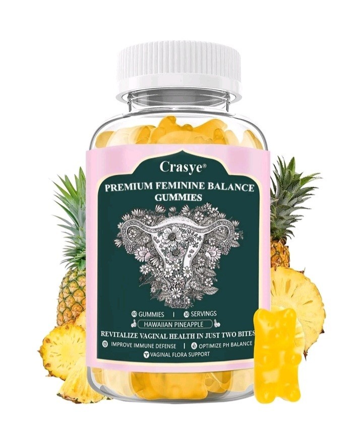 Premium Feminine PH Balance Gummies Hawaiian Pineapple 60 Gummies – 30 Servings