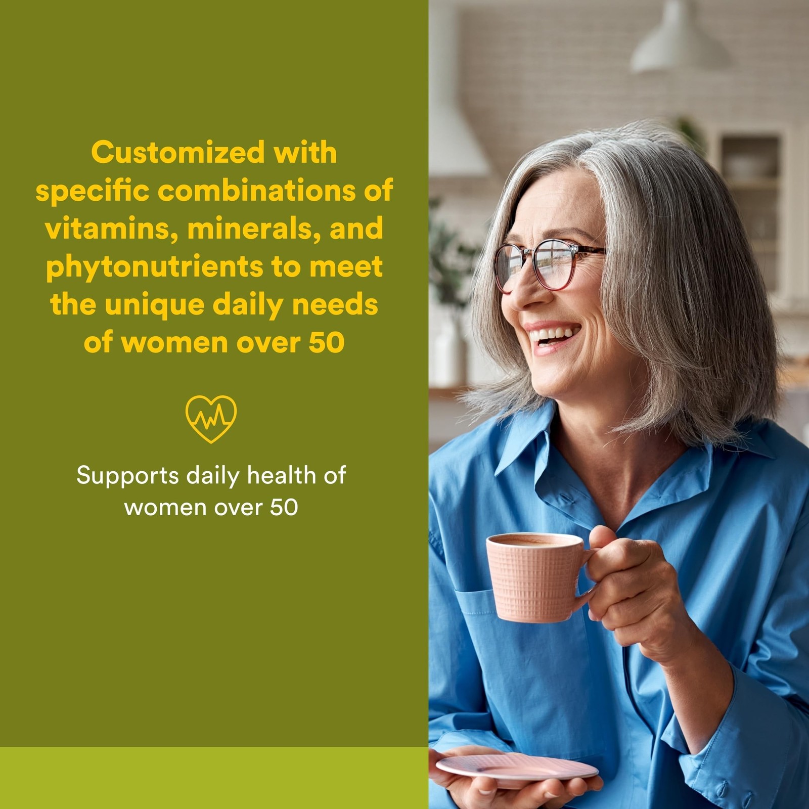Natural Factors Whole Earth & Sea Women’s 50+ Multivitamin & Mineral – Daily …