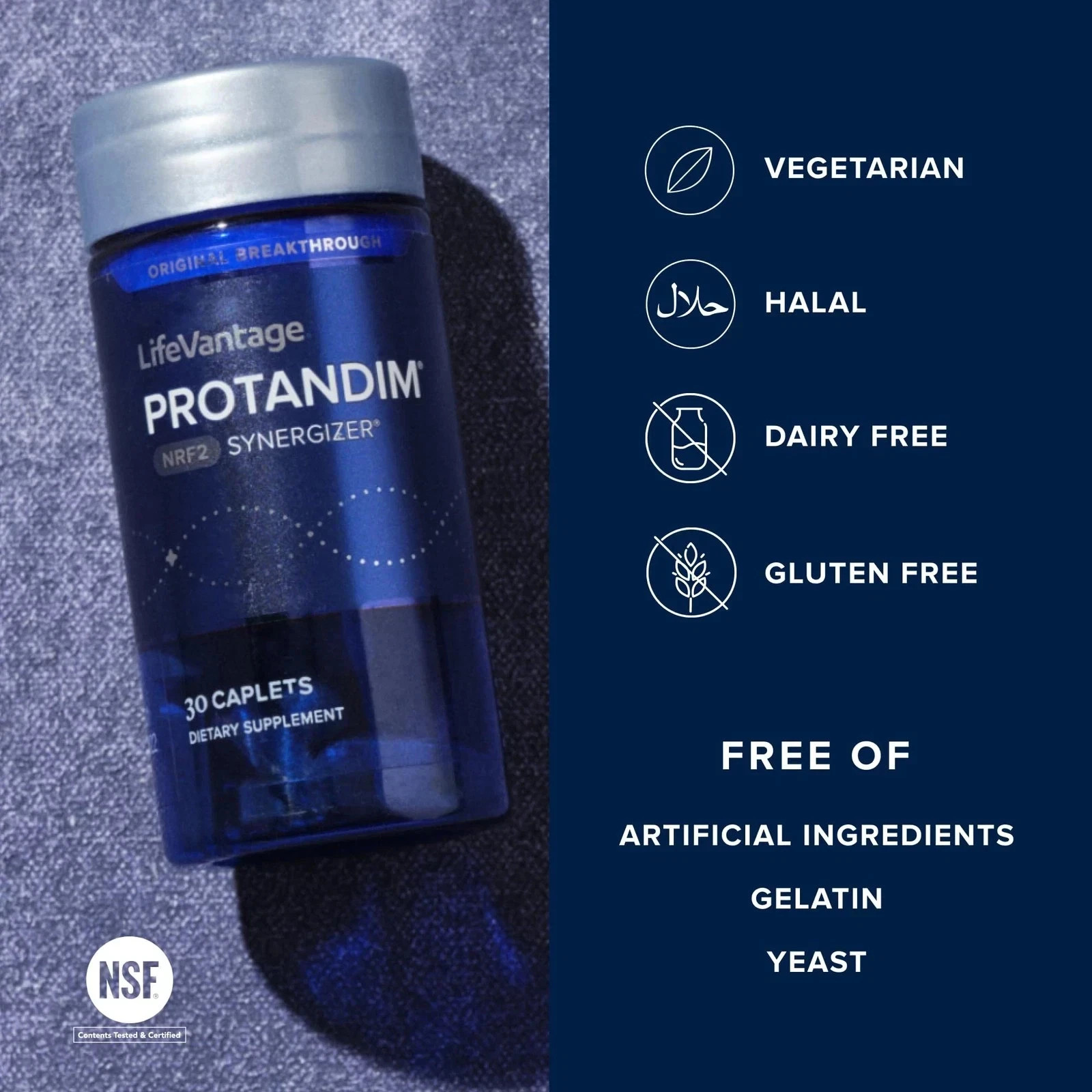 LifeVantage Protandim NRF2 Synergizer – 3-Pack (30 Caplets Each) Free Ship