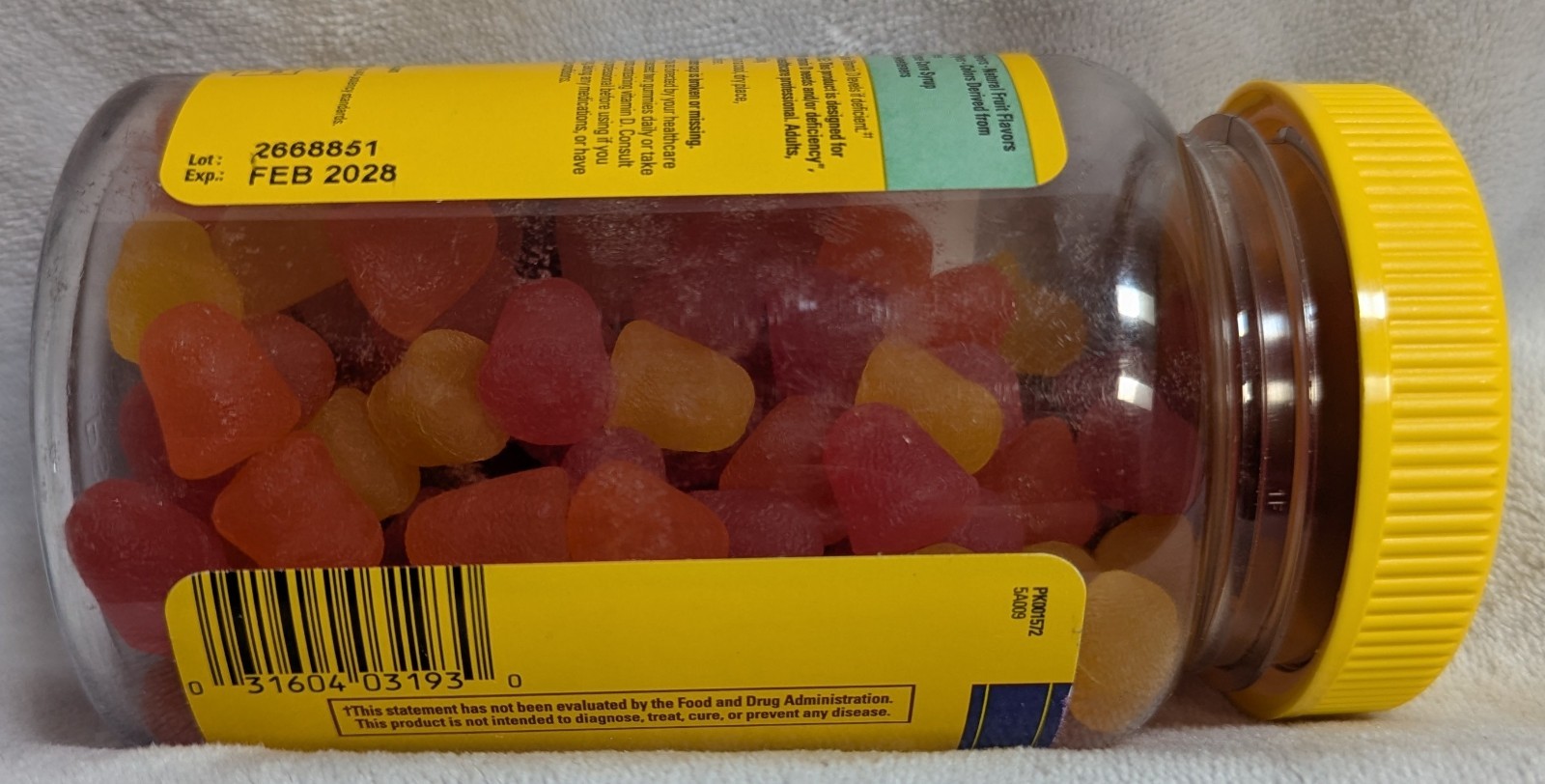 Nature Made Vitamin D3 Gummies Extra Strength 5000 IU 150 Count Sealed Exp 2/28
