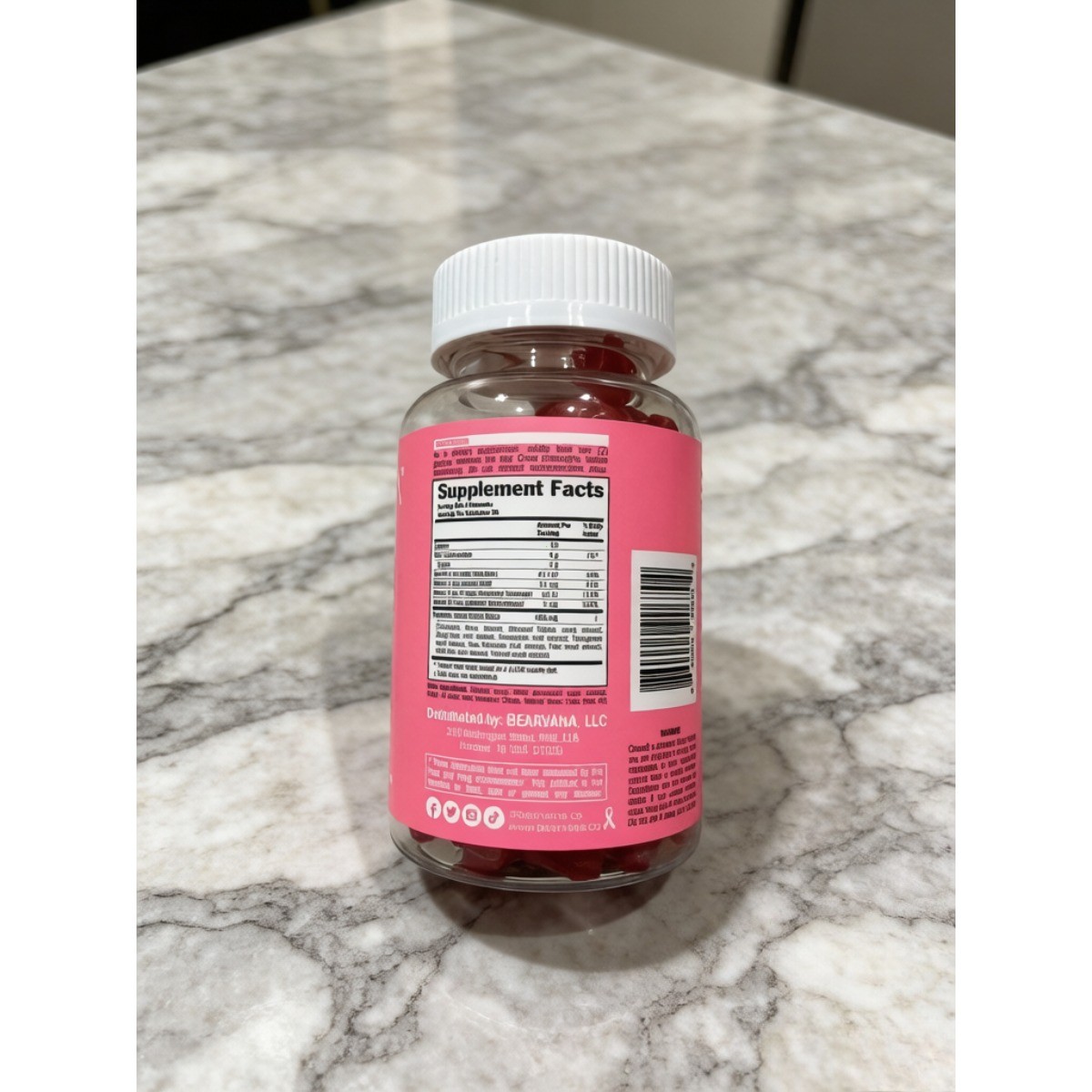 BEARVANA Berry Gummies – Vegan Herbal Blend for Women’s Health, 60 Gummies