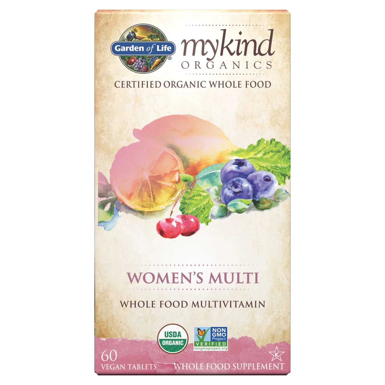 Garden of Life Mykind Organics Once Daily Vegan Tablets for Women – 60 Count