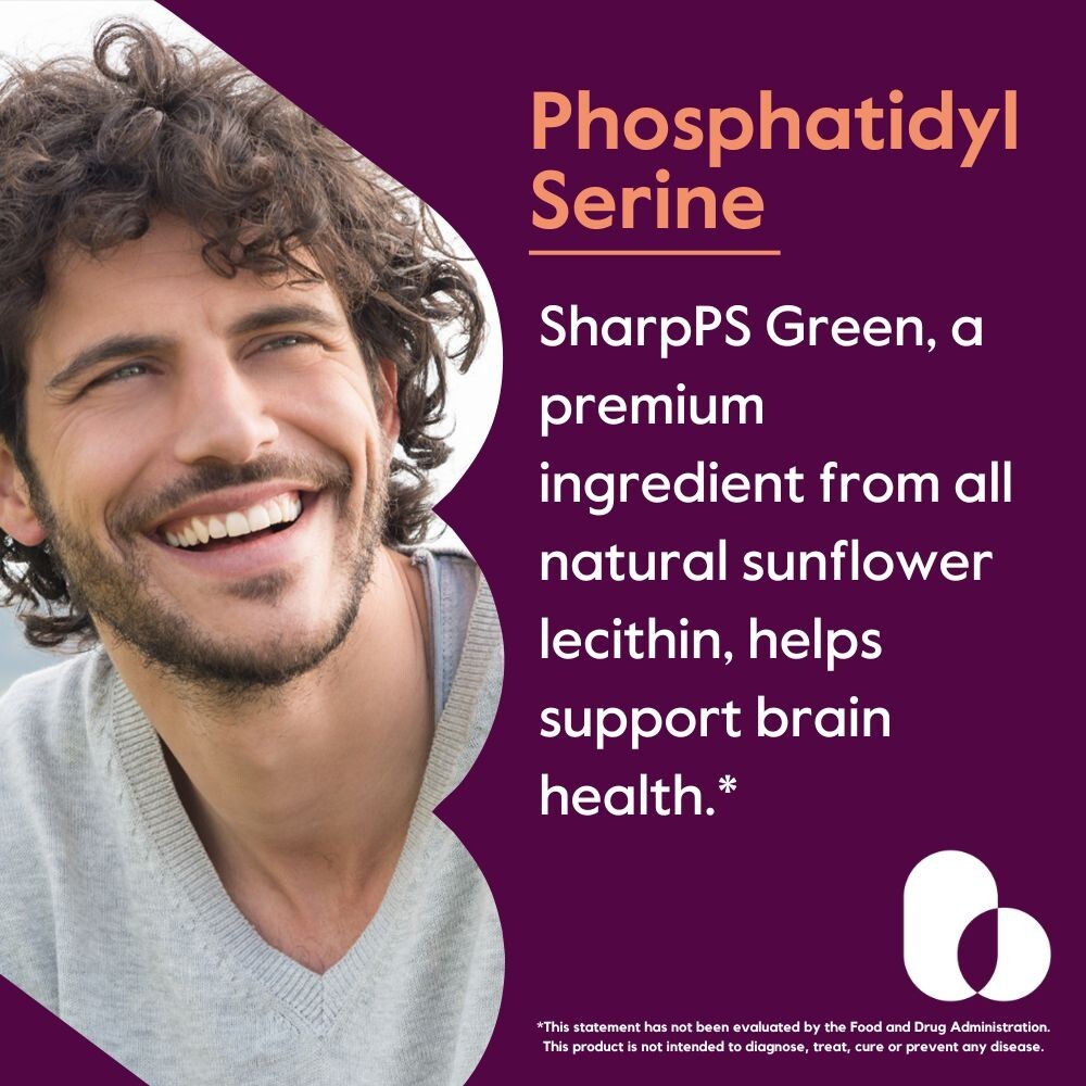 Phosphatidylserine 100mg (120 Vegetarian Capsules)-Vegan-Gluten Free-Non GMO