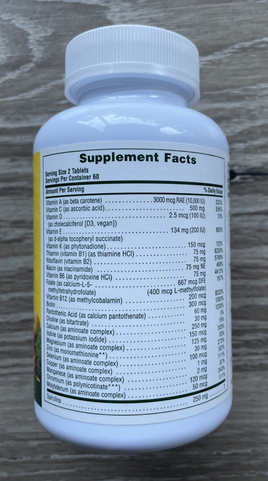 Nature’s Plus Source of Life Men – Iron Free 120 tabs 09/2026