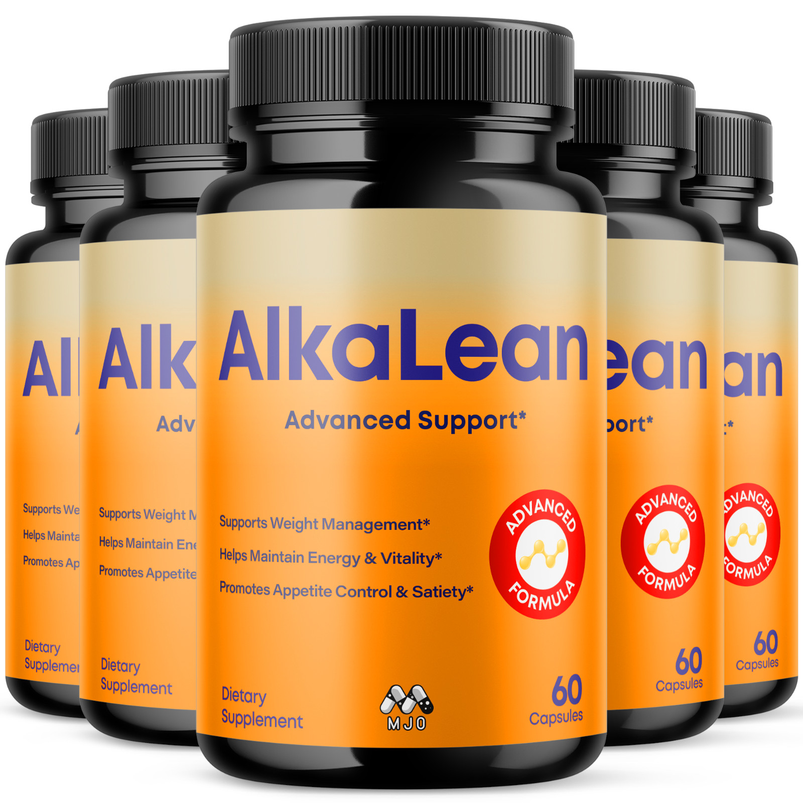 (5 Pack) Alkalean Advanced Weight Management Support Supplement 300 Capsules