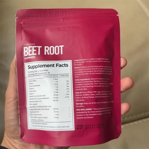 Total Beets Concentrated Beet Root Circulation Chews, Soft Aid 60pcs/pack