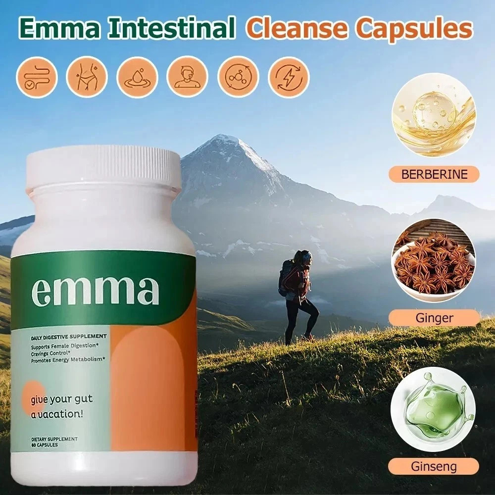 1-3 Pack Emma Gut Health Supplement 180 Capsules for Bloating Relief & Leaky Gut