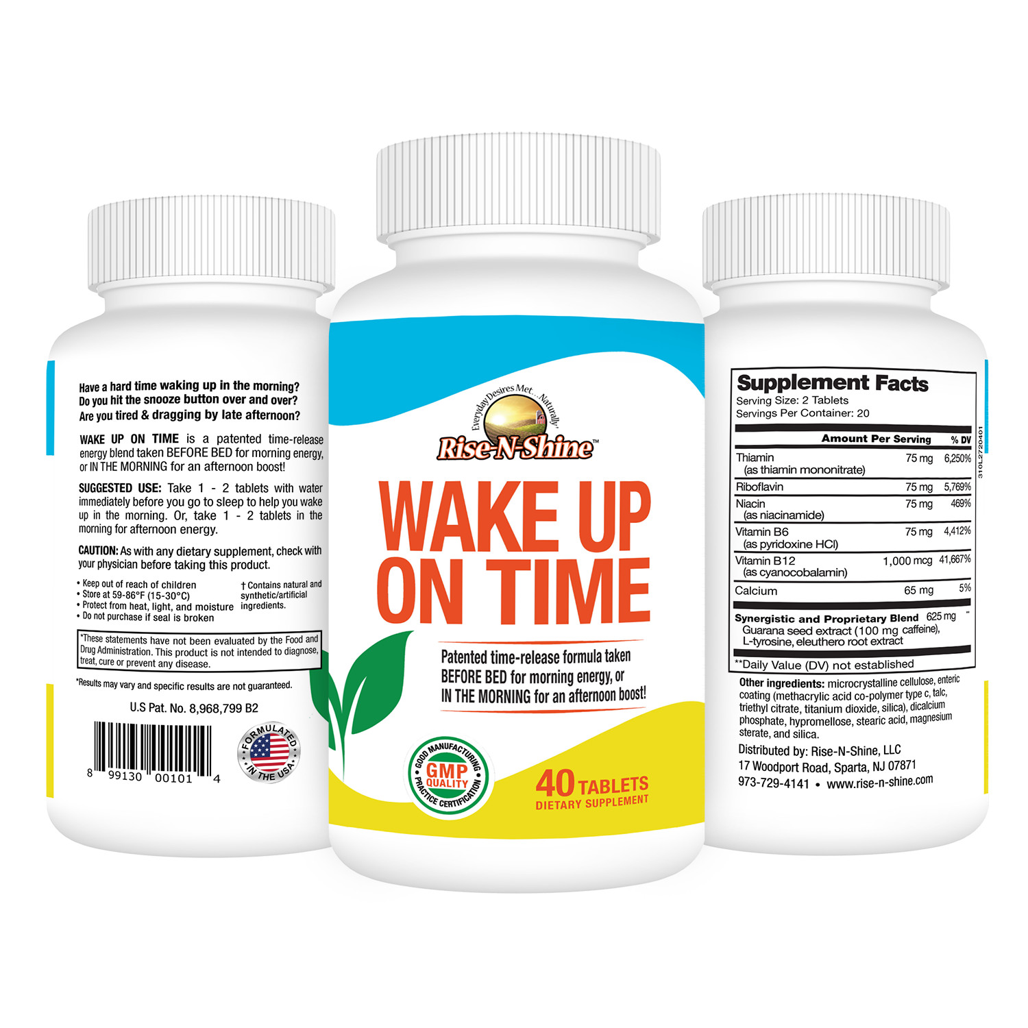 Wake Up On Time – Best Selling Morning Energy & Focus Supplement by Rise-N-Shine
