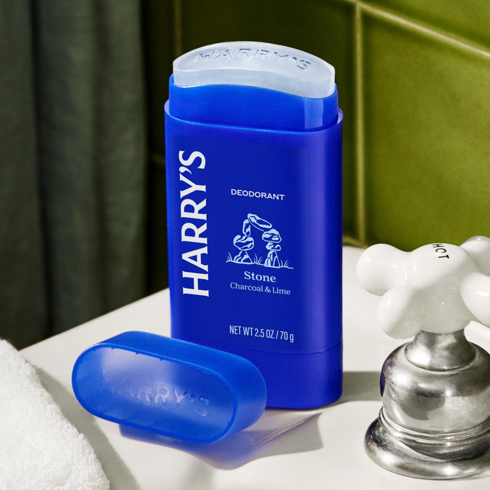 Harry’s Aluminum Free Deodorant for Men Odor Control Stone Scent 2.5 Oz 3 Pack