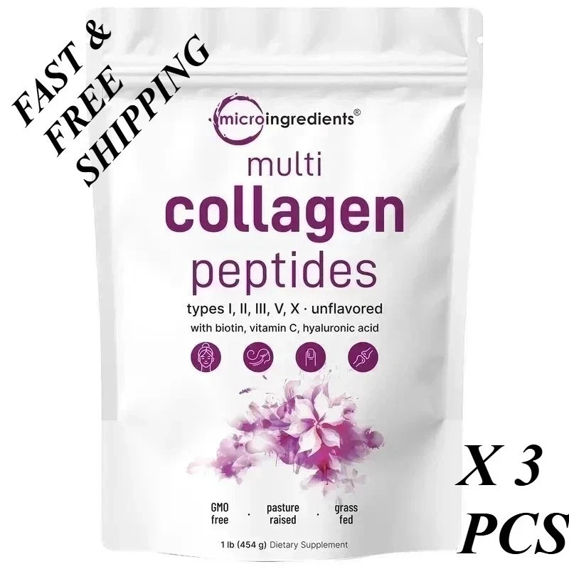 NEW Multi Collagen Peptides Powder Hydrolyzed Protein Peptide Type I,II,III,V,X