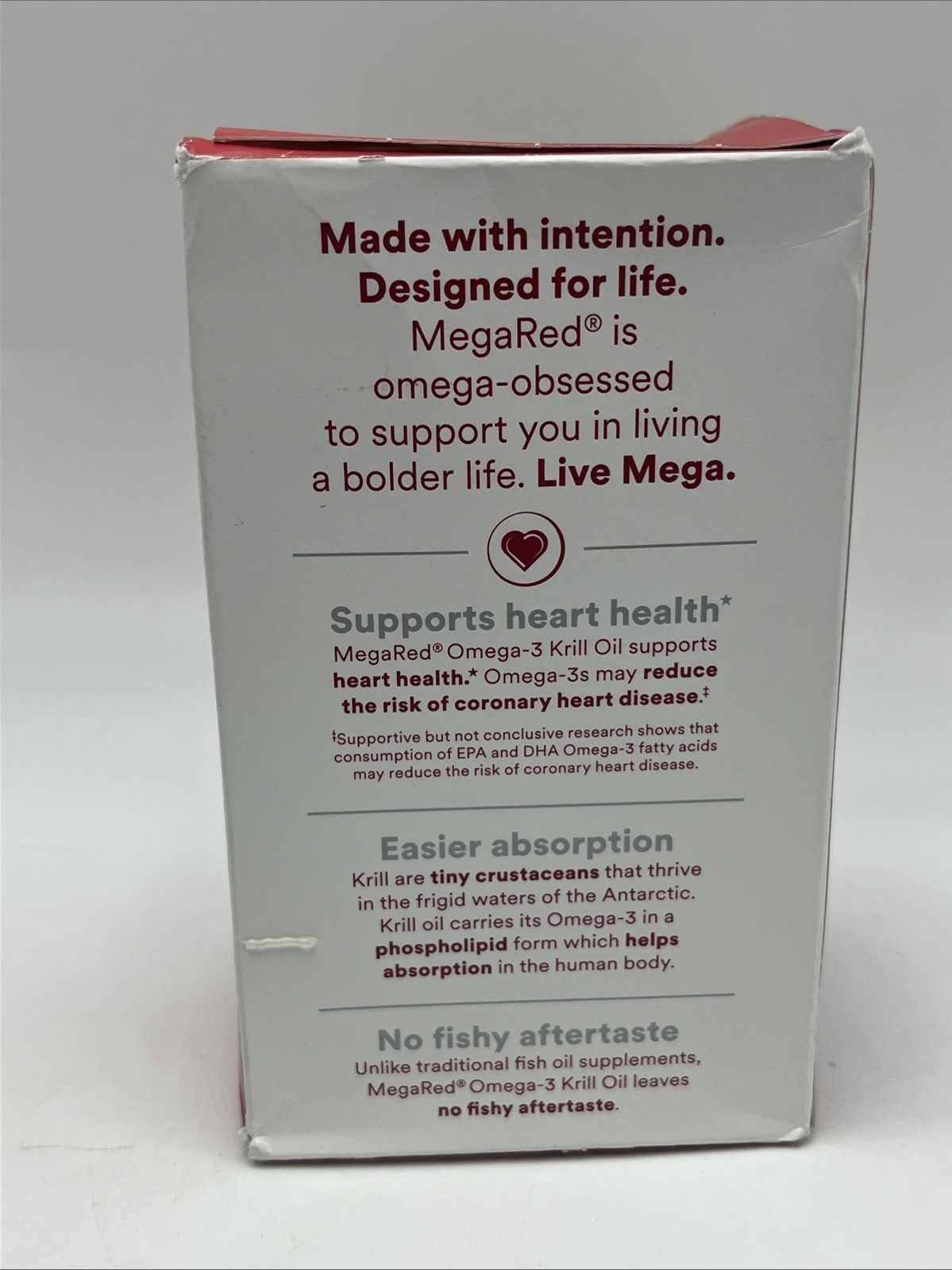 MegaRed 1000mg Ultra Strength Omega-3 Krill Oil, 60 Softgels. EXP 03/2027