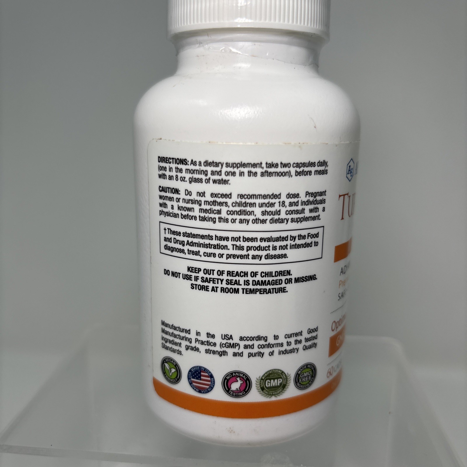 Approved Science Turmeric MD Plus Bioperine 60capsuled Exp03/2027