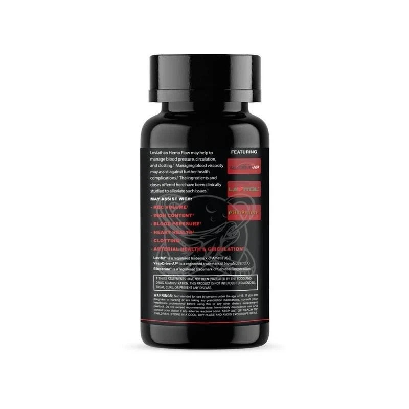 Leviathan Hemo Flow V3 Clinical Strength Nattokinase 10,000 FU Dietary