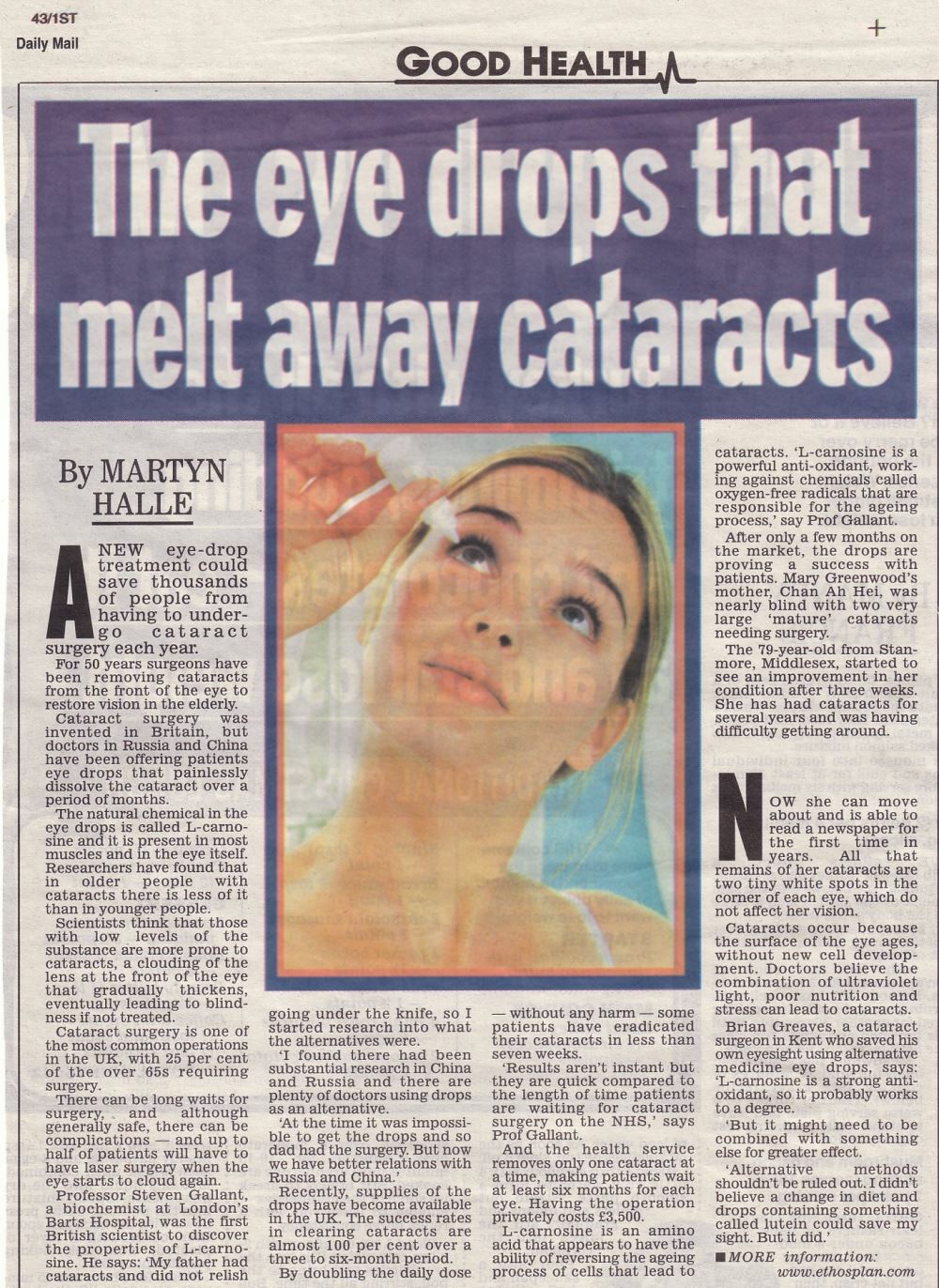 Ethos Bright Eyes NAC Eye Drops for Cataracts 2x5ml Free Shipping – Best Seller