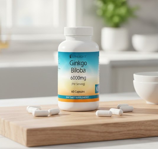 Ginkgo Biloba Extract Capsules 6000 mg Serving – Super Potency