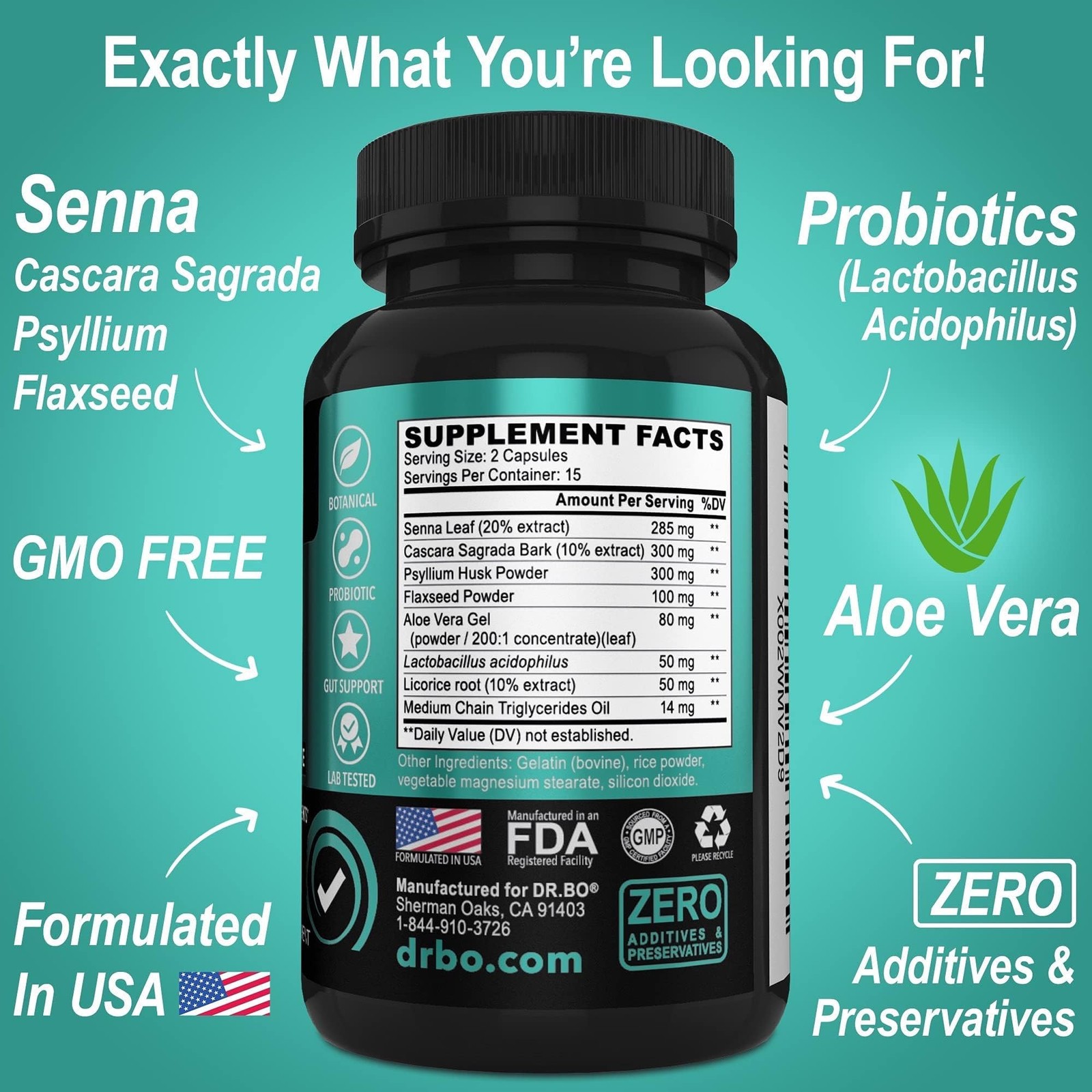 Colon & Liver Cleanse Detox Support Supplement – 15 Day Intestinal Cleanse Pi…