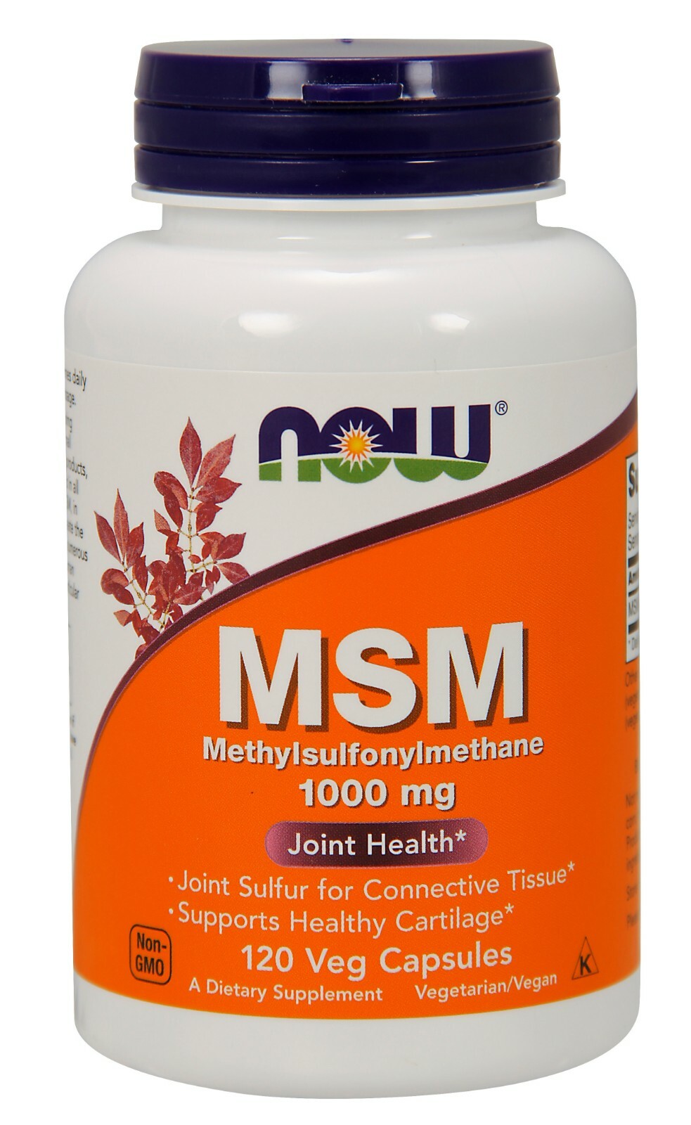 NOW Foods MSM 1000 mg 240 Capsules GMP Quality Assured , Non-GMO..